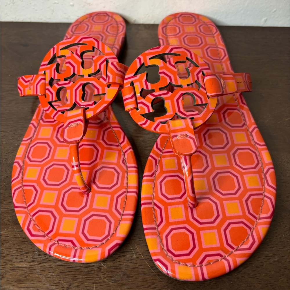 Tory Burch Red and Orange Sandals - Picture 2 of 7